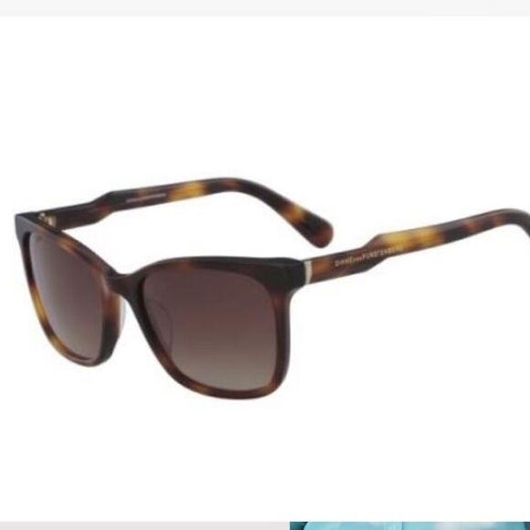 DVF Marchon 643s soft tortoise sunglasses